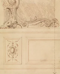 Diseño para la parte inferior de un panel de pared